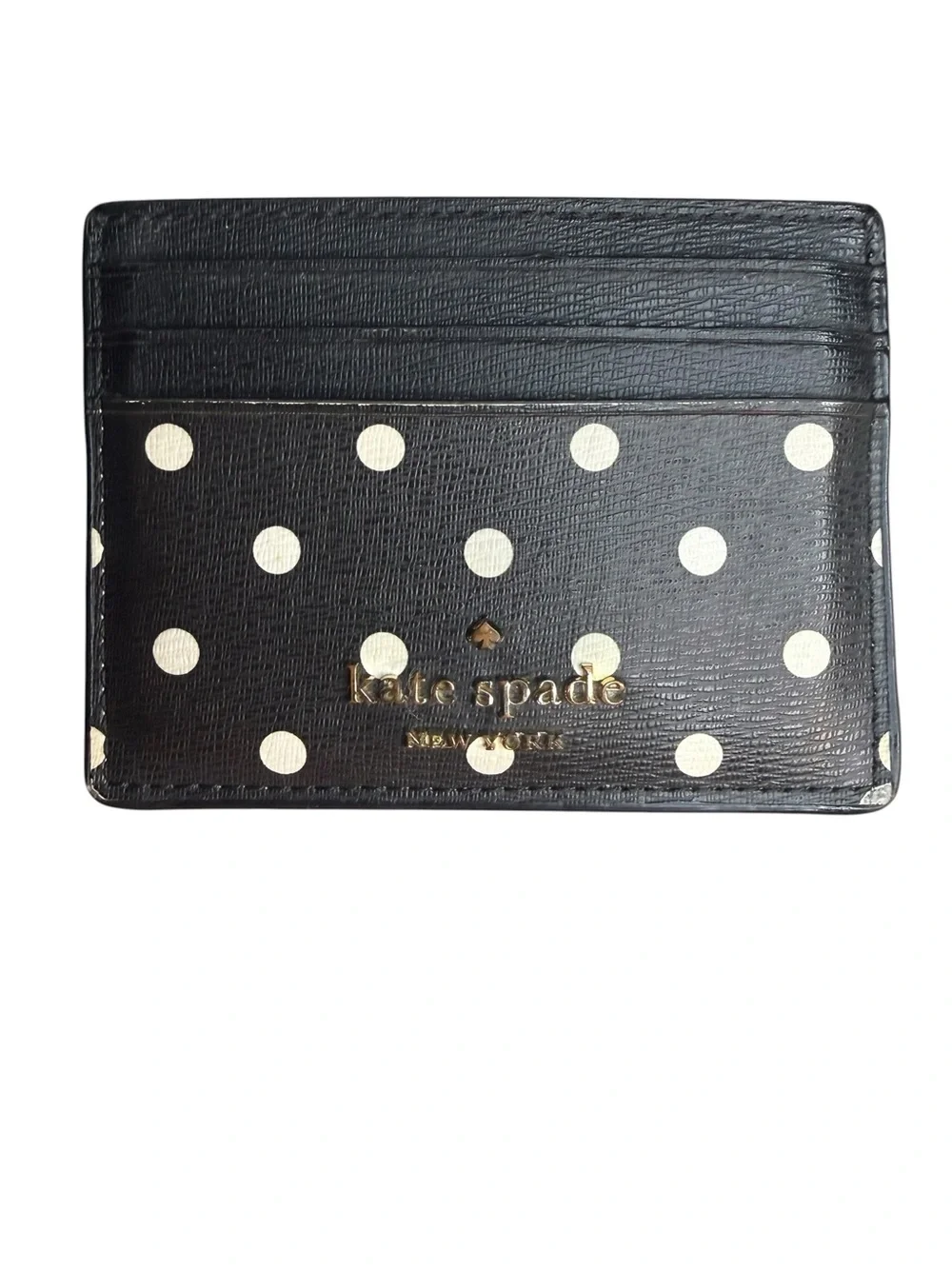 KATE SPADE new york Disney Minnie Mouse Polka Dot Card Wallet Card Case Red Bow